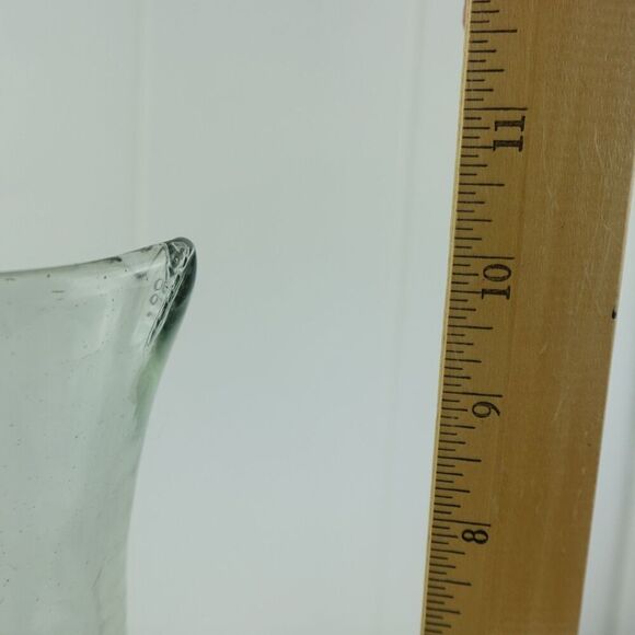 Verve Culture Hand Blown Glass Carafe Made In Jalisco Mexico Frosted Bottom - Picture 7 of 8